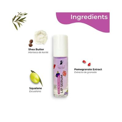 Pilgrim Squalane Blueberry LIP SERUM for Visibly Plump & Supple Lips 6 ml - Lip Balms