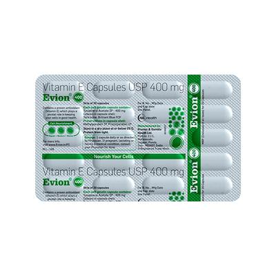 Evion 400 Capsule 20's - Supplements-Vit