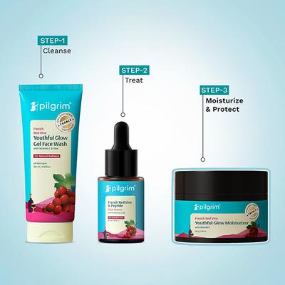 Pilgrim Red Vine Face Cream with SPF 30 50 gm - Face Moisturizers