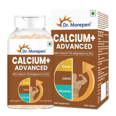 Dr. Morepen Calcium+ Advanced Tablets with Vitamin - D2, Magnesium & Zinc - Tablet 120's - Multi-Vitamins