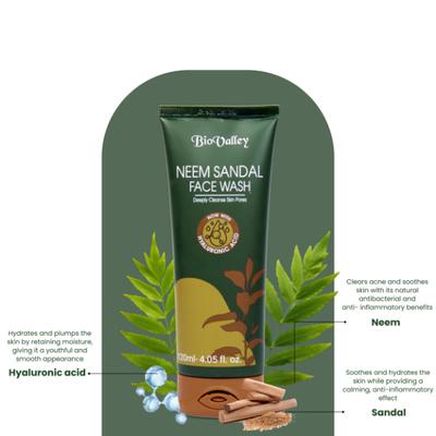 Bio Valley Neem Sandal Facewash 120 ml - Personal Care(Homeopathy)
