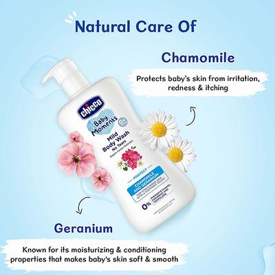 Chicco Baby Moments Mild Bodywash Protect 500 ml - Baby Body Wash