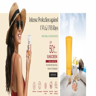 Dr.Willmar Schwabe B&T Nourish Collection Spf 50+ PA+++ UVA & UVB Sunscreen For All Skin Types 50 ml - Personal Care (Ayush)