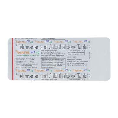 Tigatel CH 40 Tablet 10'S - Hypertension-Ang