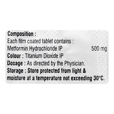 M Forlin 500 Tablet 10'S - Diabetes-Ant
