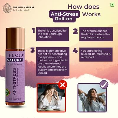 The Old Natural Anti Stress Essential Oil Roll On 10 ml - Essential Oils