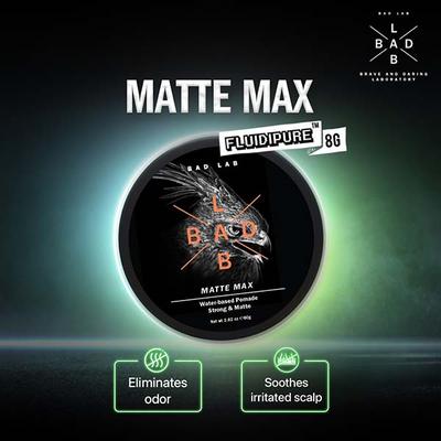 Bad Lab Matte Max Water-based Pomade, Strong & Matte 80 gm - Pomades