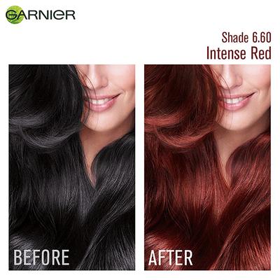 Garnier Color Naturals Creme Riche Color, Shade 6.60 Intense Red (70ml + 60gm) 1's - Crème