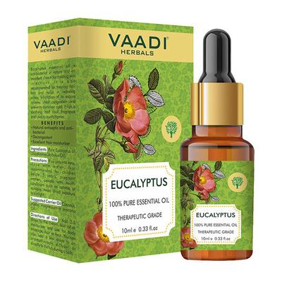 Eucalyptus Essential Oil - Prevents Hairfall, Acne, Soothing & Cool Fragrance - 100% Pure Therapeutic Grade 10 ml - Essential Oils