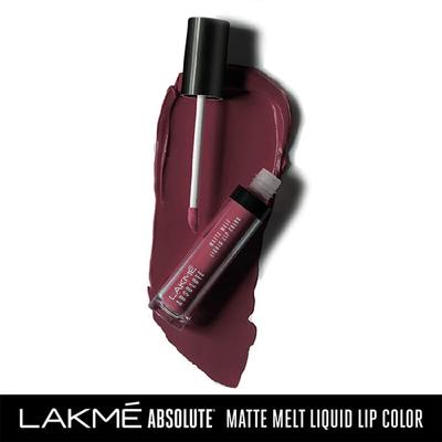 Lakme Absolute Matte Melt Liquid Lip Color Mauve Mix 6 Ml - Liquid Lipsticks