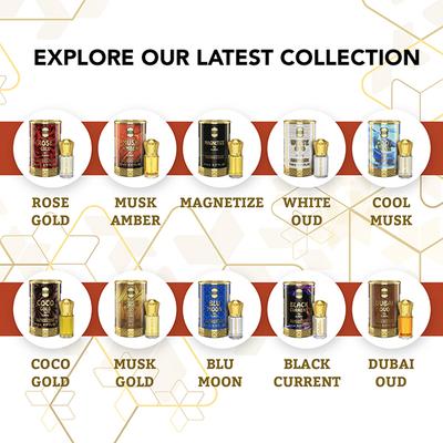 Ajmal Musk Amber Concentrated Perfume Free From Alcohol for Men 5 ml - Men Perfumes (Edt/Edp)