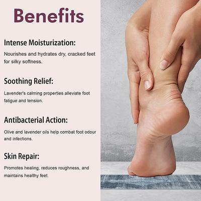 The Love Co. Well Heeled Olive Lavender Foot Balm 100 gm - Foot Care