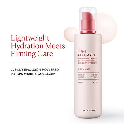 The Face Shop Pomegranate And Collagen Volume Lifting Emulsion 140 Ml - Face Serum