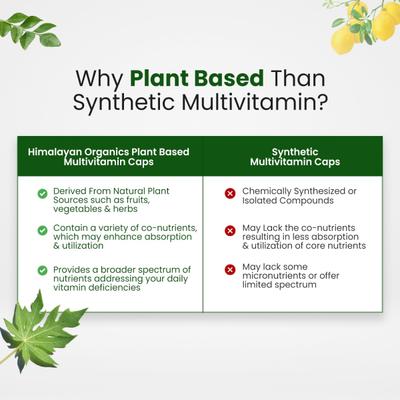 Himalayan Organics Plant Based Multivitamin Vegetarian capsule 60's - Multi-Vitamins