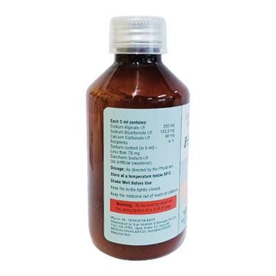 HERAFT SUGAR FREE PEPPERMINT FLAVOUR Oral Suspension 150ml - Ulcer/Reflux/Flatulence-Aaa