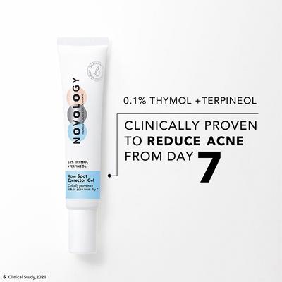 Novology 0.1% Thymol + Terpineol Acne Spot Corrector Gel 30 gm - Face Moisturizers