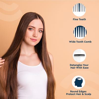 Gubb Styling Medium Hair Comb (Santorini Hues) Gb-Lh-031 1's - Hair Combs