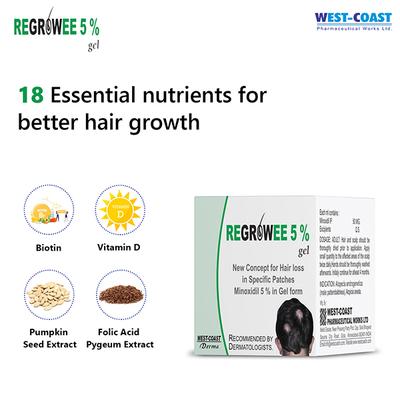 REGROWEE 5% Gel 50gm - Hair Loss-Oth