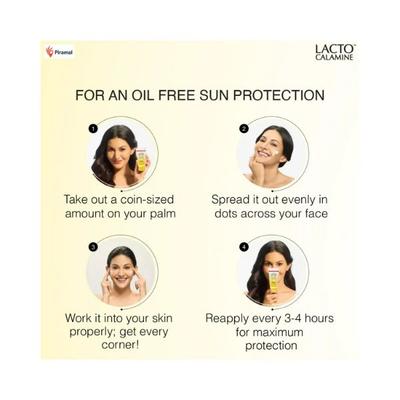 Lacto Calamine Sulphate-free Daily Sunshield with Kaolin Clay. Matte Look Sunscreen Spf50 Pa+++ 50gm 2's - Face Sunscreen