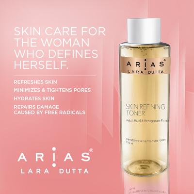 Arias By Lara Dutta Skin Refining Toner - Witch Hazel & Pomegranate Extract 100 ml - Toners