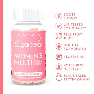 Sugarbear Women's Multivitamins Vegan Gummies 30's - Hair & Skin