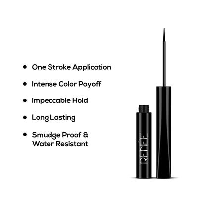 Renee Extreme Stay Liquid Eyeliner 3X Black 4.5 ml - Eyeliners