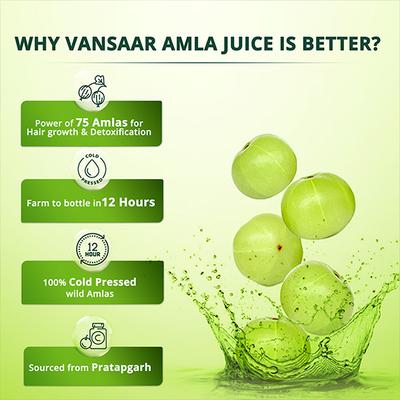 Vansaar 45+Amla Juice 1 L - Ayurvedic Juices
