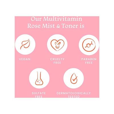 Foxtale Essentials Multivitamin Rose Mist and Toner with Niacinamide, Rose Extract 100 ml - Toners