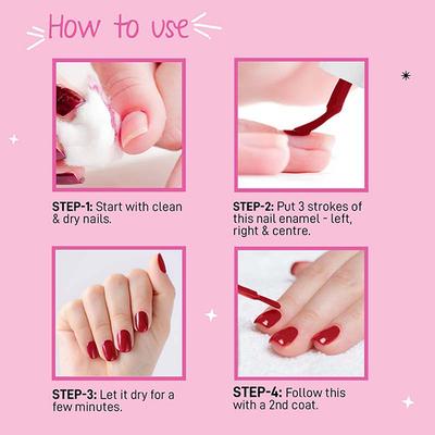 Myglamm POPxo Mini Nail Kit Vacay Bloody Mary Perfect Peach Beach Please Pink Nic Sea Ya 15 ml - Nail Polish