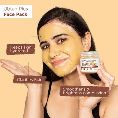 Bella Vita Organic Ubtan Plus Face Glow Pack 100 gm - Face Packs