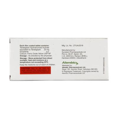 Eternex T 20mg Tablet 10'S - Diabetes-Ant