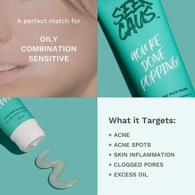 SEEKCAUS Acne Care Face Wash 120 ml - Face Wash & Cleansers