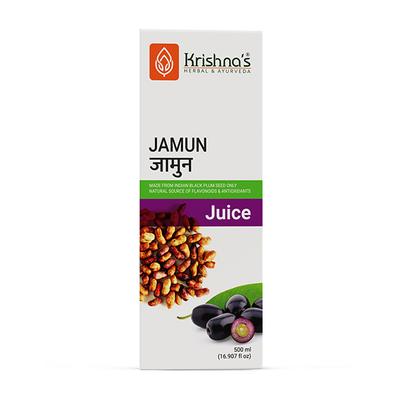 Krishna's Herbal & Ayurveda Jamun (Black Plum) Juice 500 ml - Ayurvedic Juices