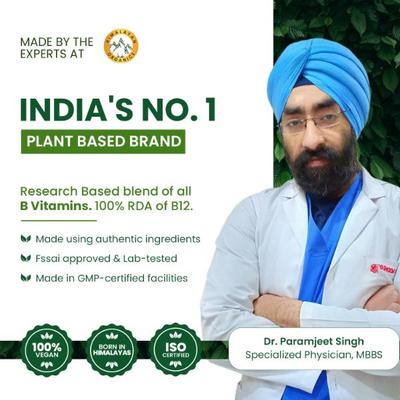 Vlado's Himalayan Organics Plant Based Vitamin B12 Veg Capsules 60's - Multi-Vitamins