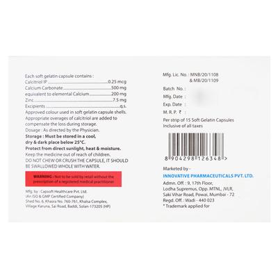 CALCIPIME Softgel Capsule 15's - Supplements-Vam
