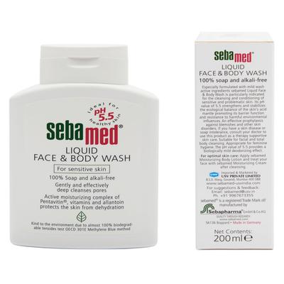 SEBAMED FACE & BODY WASH Liquid 200ml - Shower Gels & Body Wash