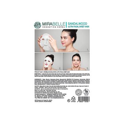 Mirabelle Korea Sandalwood Ultra Facial Sheet Mask 25 Ml - Sheet Masks