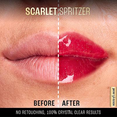 Lakme Glitterati Lip Glaze 101 Scarlet Spritzer 5 ml - Lip Glosses