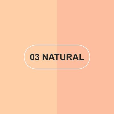 Matt Look Oil Free Concealer Flawless Foundation -03 Natural (35ml+8gm) - Foundation