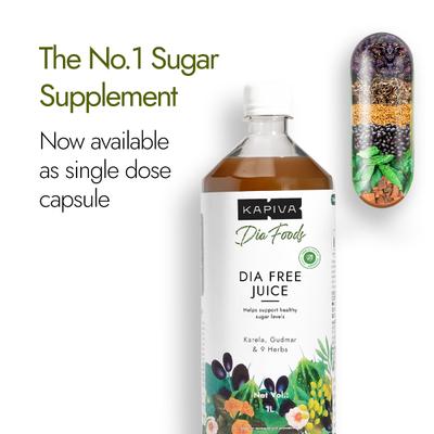 Kapiva Dia Foods Dia Free 2X Tablets 30's - Personal Care (Ayush)