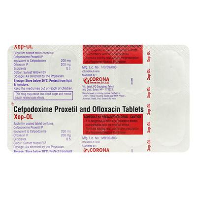 XOP OL Tablet 10'S - Bacterial Infections-Cep