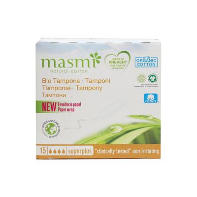 Masmi Natural Cotton New Cottonlock Tampons - Superplus 15's - Tampons