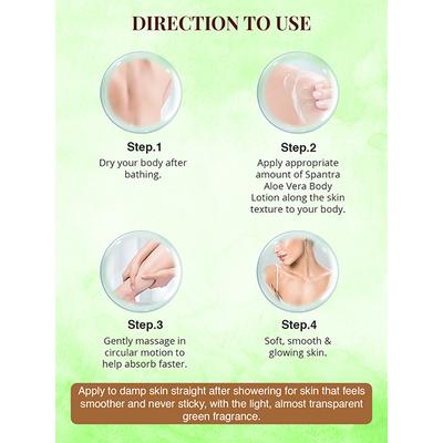 Spantra Aloevera Body Lotion 300 ml - Lotions & Creams