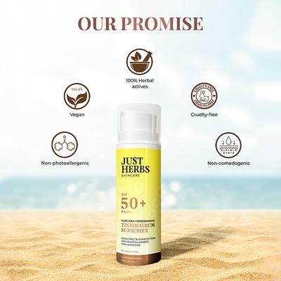 Just Herbs Tinted Sunscreen 30 ml - Face Sunscreen