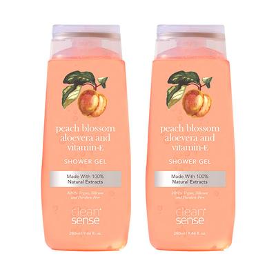 Cleansense Peach Blossom Shower Gel (Combo of 2) 560 gm - Shower Gels & Body Wash