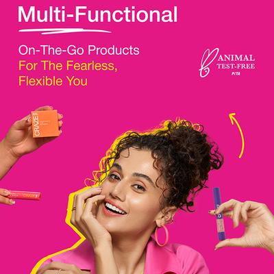 Swiss Beauty Craze Twosome Lightweight Face Stick, 2-In 1 Liquid Concealer and Creamy Blush 4 - Deep Pink 9.4 gm - Concealer