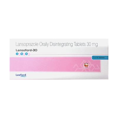 LANSOFORD JUNIOR 30 Strawberry Flavour Tablet 10's - Ulcer/Reflux/Flatulence-Aaa
