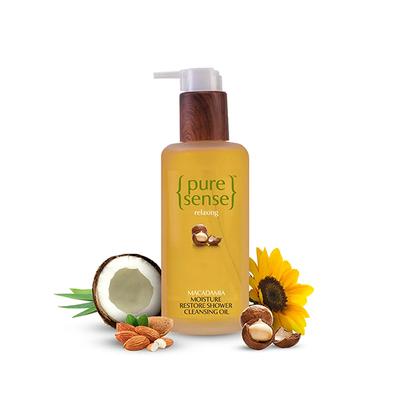PureSense Macadamia Moisture Restore Shower Cleansing Oil 200 ml - Essential Oils