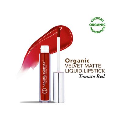 Organic Harvest Velvet Matte Liquid Lipstick - Tomato Red 2.6 ml - Liquid Lipsticks