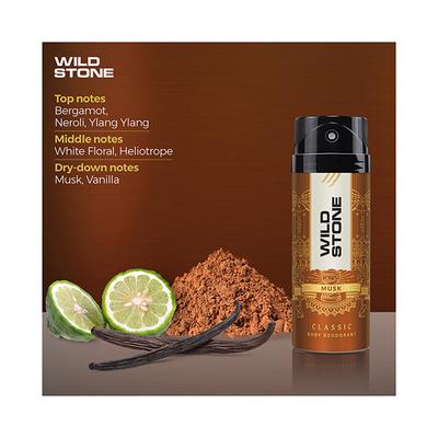 Wild Stone Classic Deodorant for Men Musk 225 ml - Men Deodorants/Roll-Ons